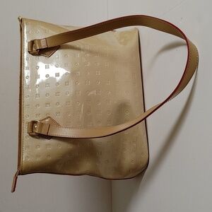 Arcadia Tan Embossed Tote Bag